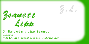 zsanett lipp business card